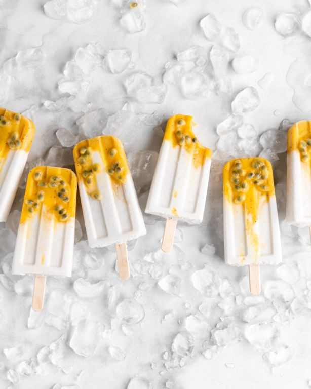 Passionfruit Coconut Popsicles