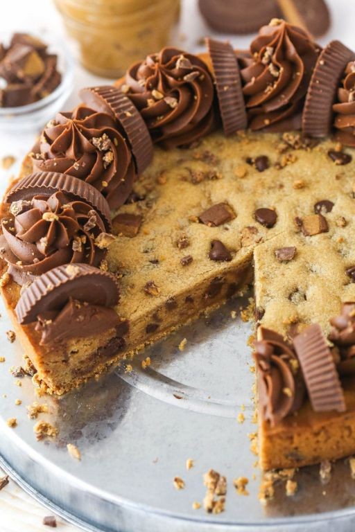 Peanut Butter Chocolate Chip Cookie Cake