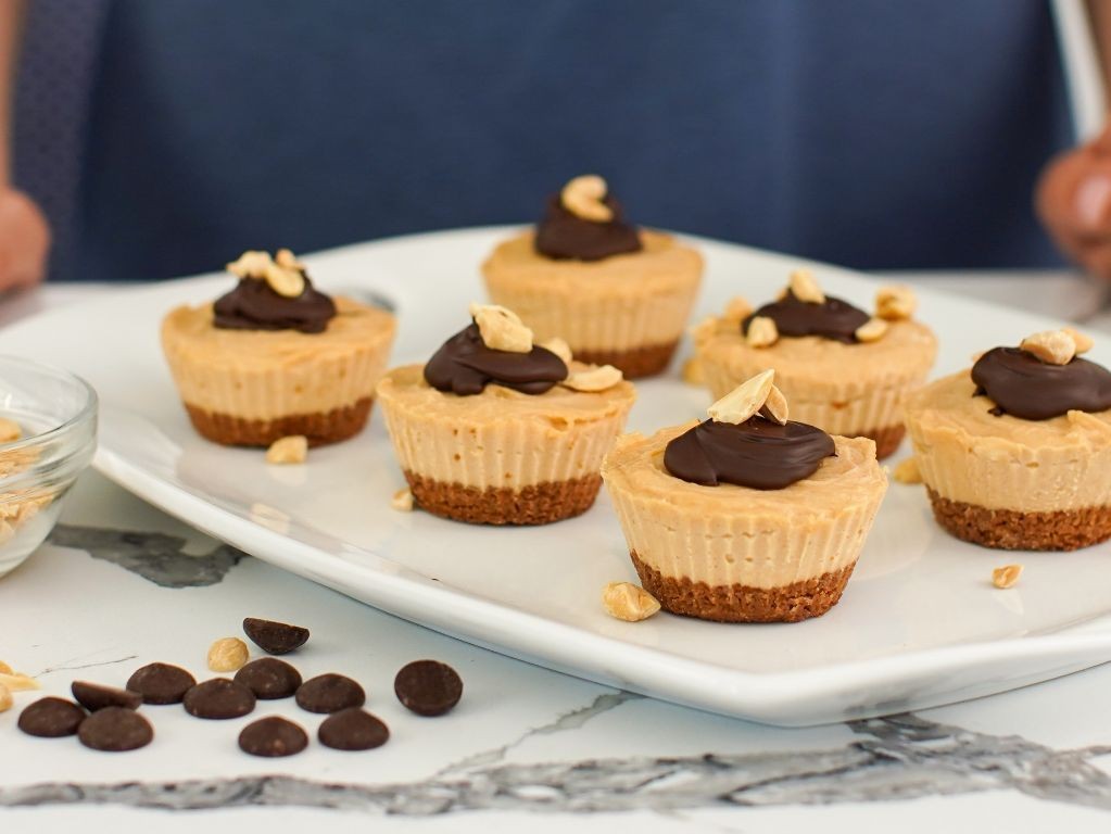 Peanut Butter Cup Yogurt Cheesecake