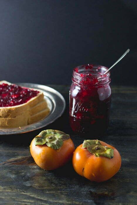Persimmon and Cranberry Jam