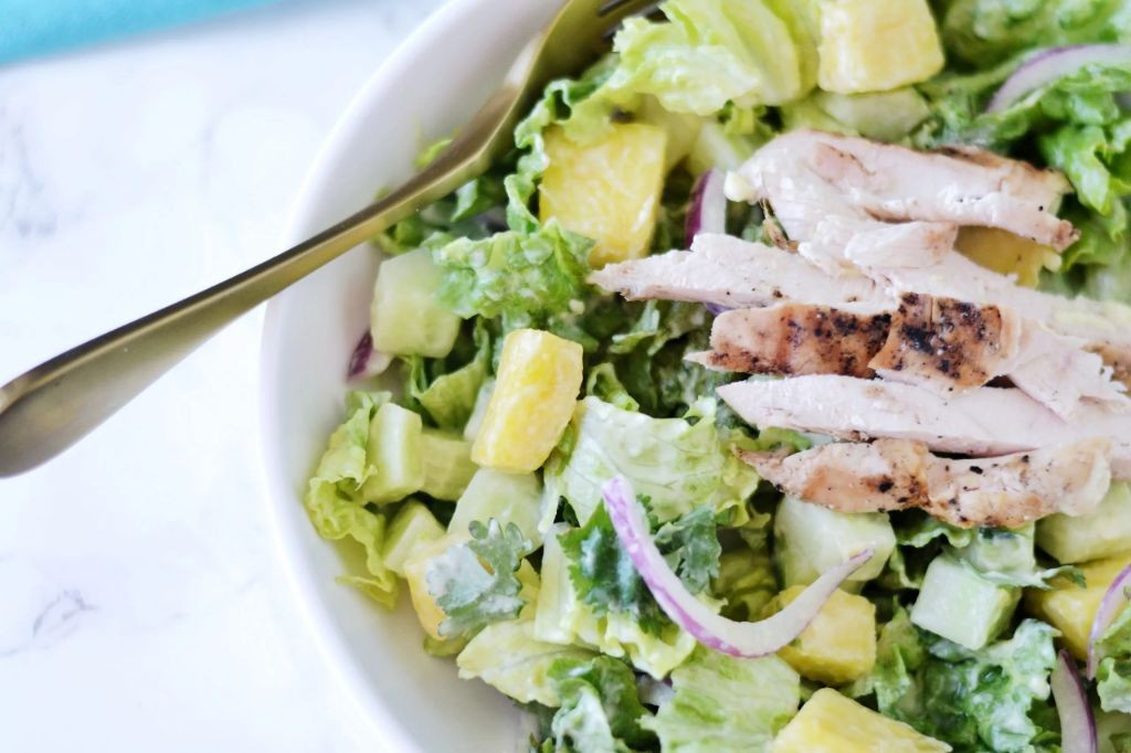 Pineapple Coconut Chicken Salad