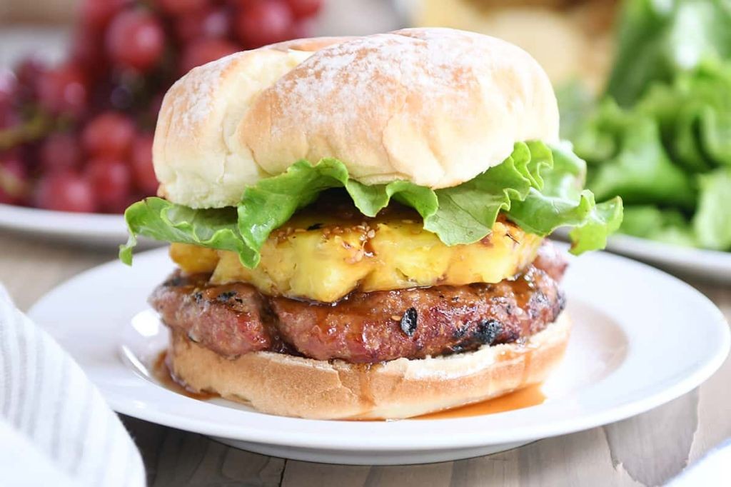 Pineapple Teriyaki Turkey Burgers
