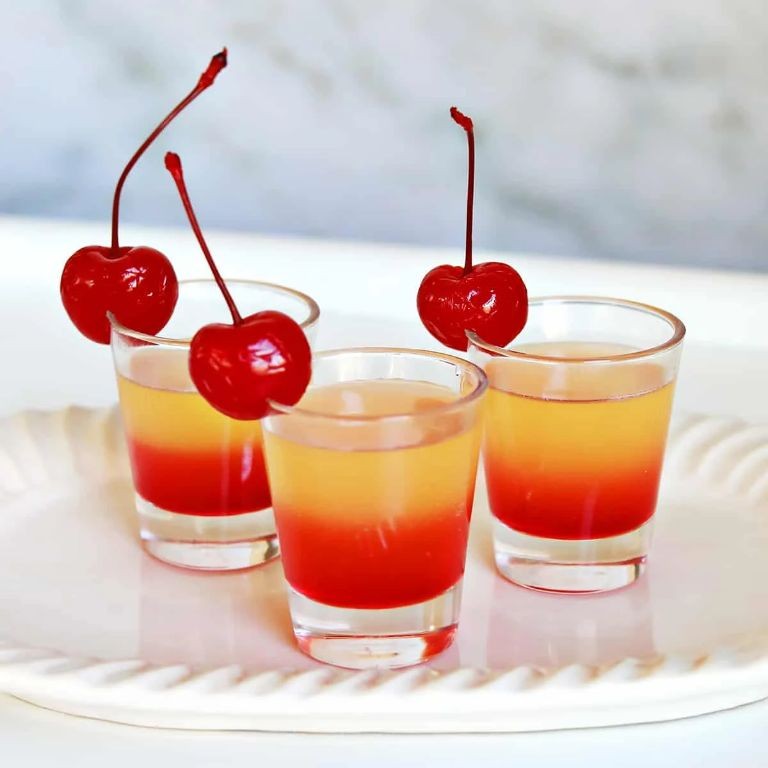 Pineapple Upside-Down Cake Shot