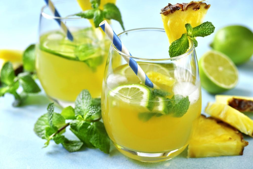 Pineapple and Coconut Detox Water