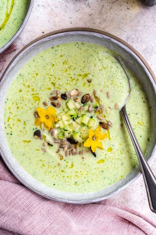 Pineberry Gazpacho with Cucumber