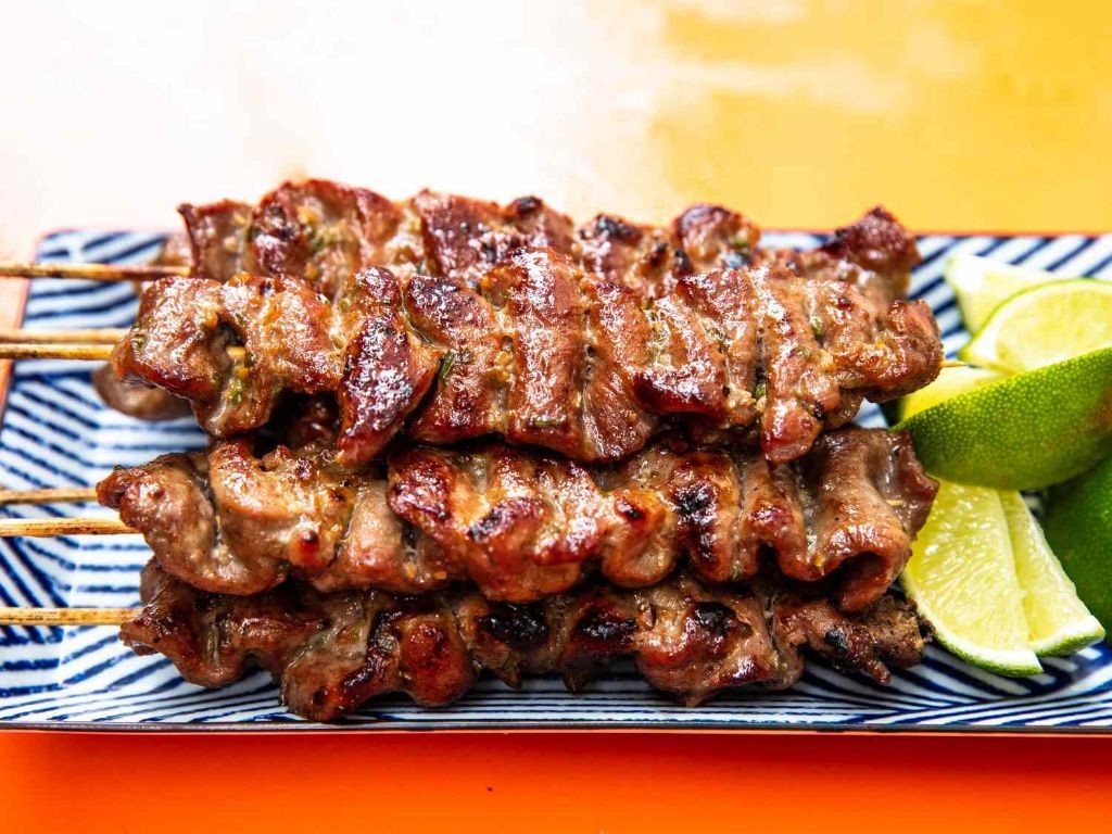 Ping Sin Moo (Lao Grilled Pork Skewers)