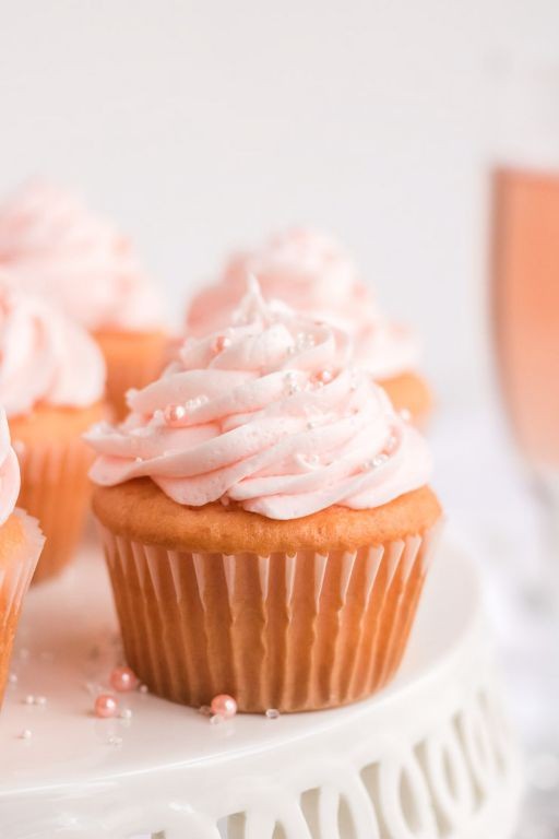 Pink Champagne Buttercream Frosting