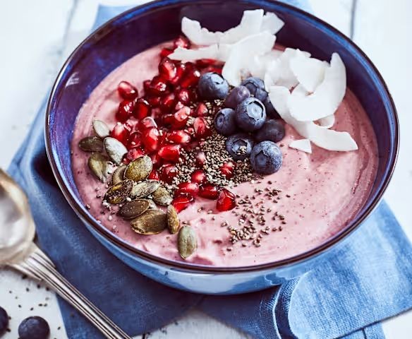 Pomegranate Chia Smoothie Bowl