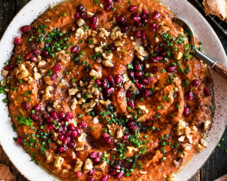 Pomegranate Molasses and Walnut Dip
