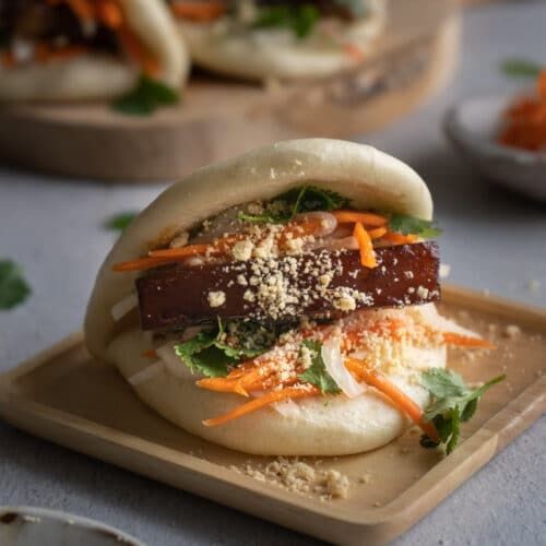 Pork Belly Bao Buns with Pickled Radish