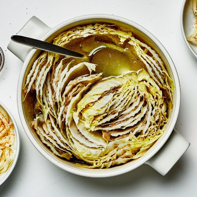 Pork Belly Hot Pot with Napa Cabbage