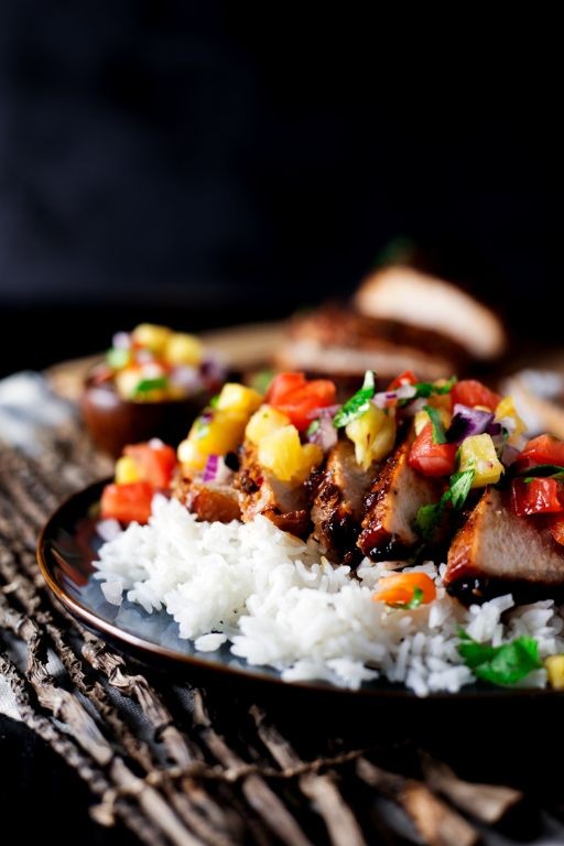 Pork Belly Teriyaki with Pineapple Salsa