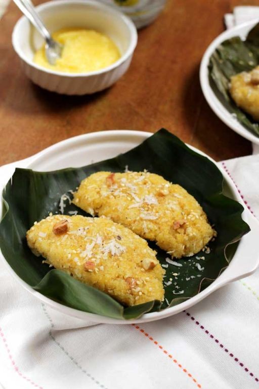 Pumpkin Kadubu with Grated Coconut