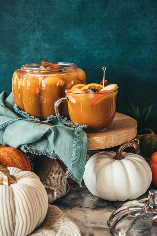 Pumpkin Spice Vodka Cupcake Punch