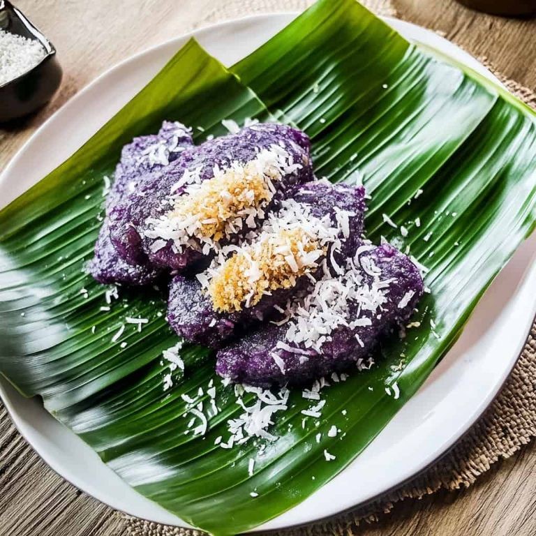 Puto Bumbong (Purple Rice Steamed Cake)