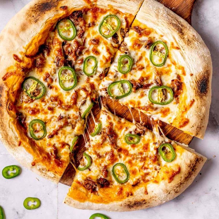 Quesabirria Pizza with Oaxaca Cheese