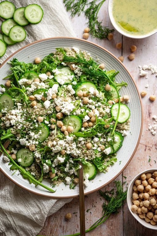 Quinoa Tabouli with Cucumber and Dill