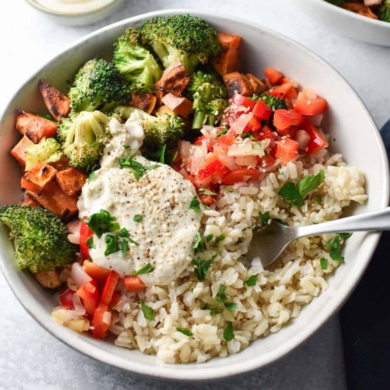Rapini and Sweet Potato Grain Bowl