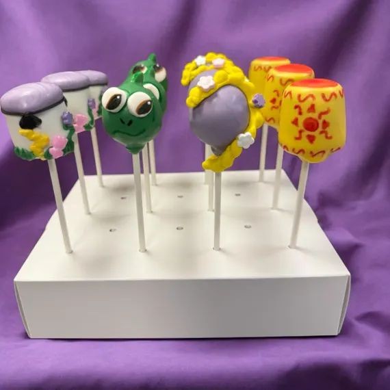 Rapunzel’s Tower Cake Pops