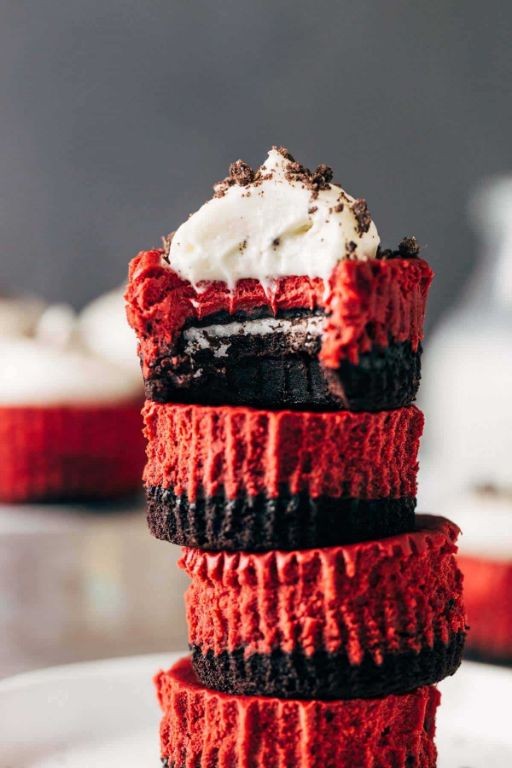 Red Velvet Cheesecake Brownies with Oreo Crust