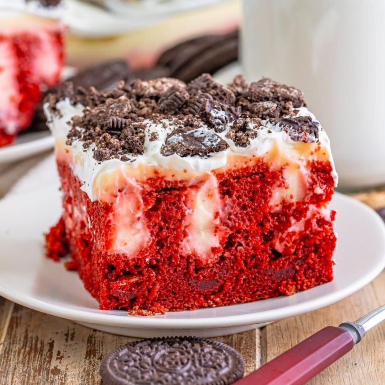 Red Velvet Pudding Poke Cake