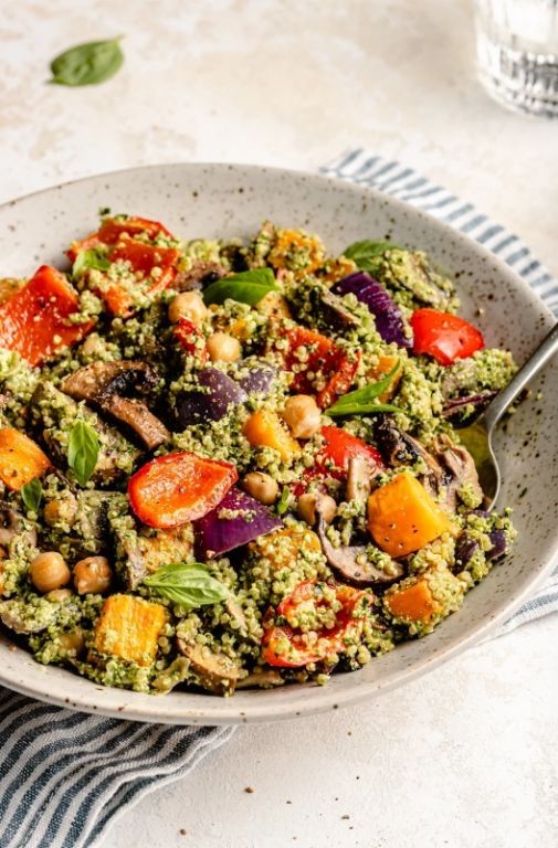 Roasted Vegetable Quinoa Tabouli