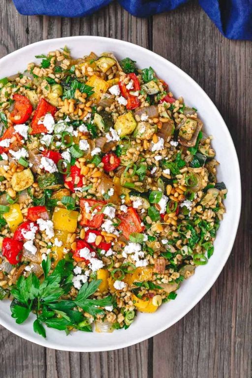 Roasted Vegetable and Barley Salad