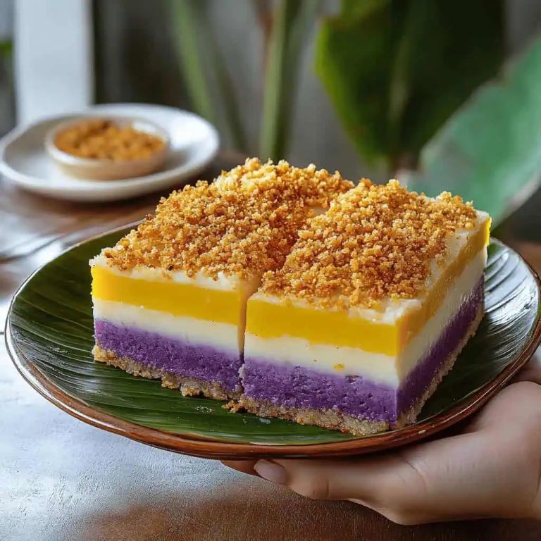 Sapin-Sapin (Layered Sticky Rice Cake)