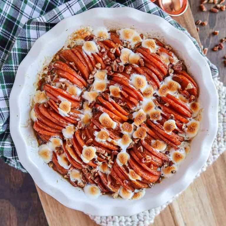 Scalloped Sweet Potatoes with Brown Sugar Glaze