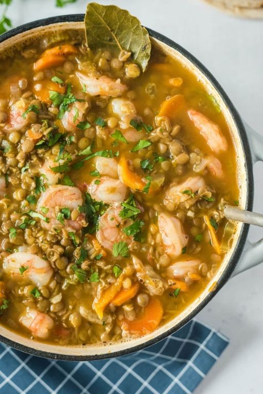 Shrimp and Lentil Stew