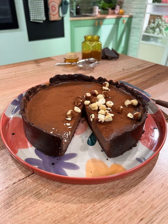 Silken tofu chocolate cheesecake