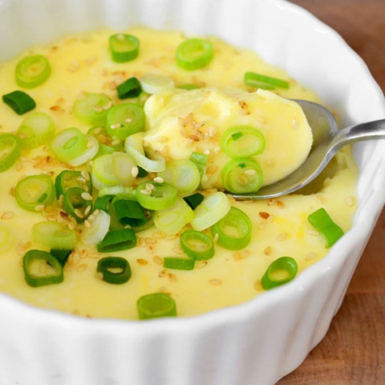 Silky Steamed Eggs with Corn