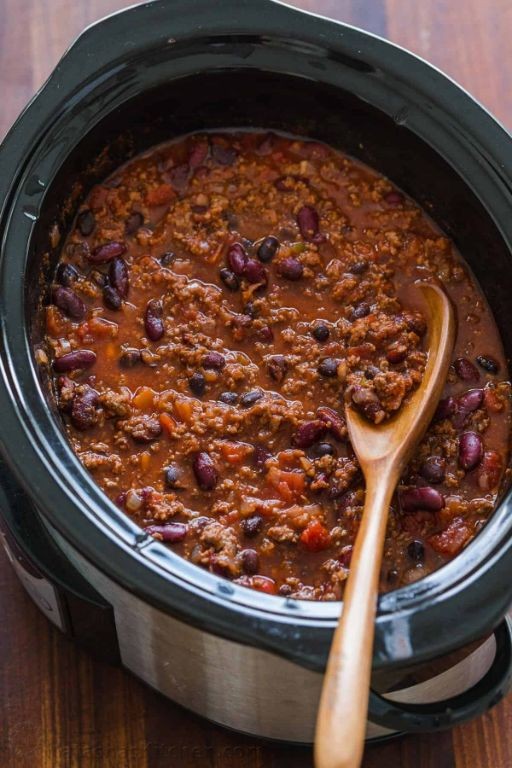 Slow Cooker Hamburger Chili