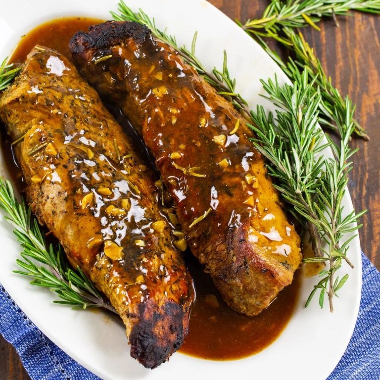 Slow Cooker Honey Garlic Pork Tenderloin