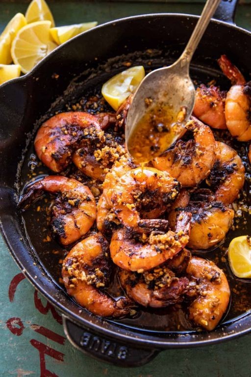 Slow Cooker Lemon Garlic Butter Shrimp
