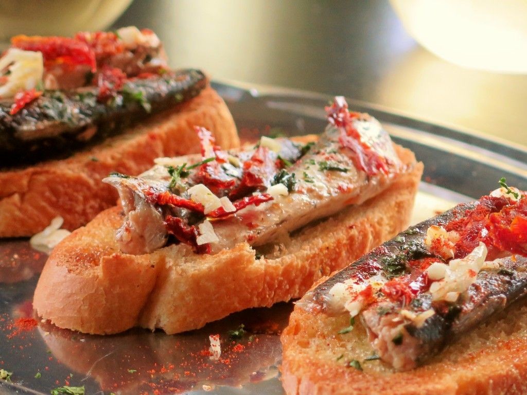 Smoked Sardine Crostini
