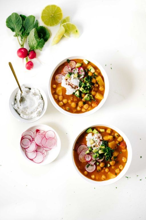 Smoky Chipotle Chickpea Soup with Avocado