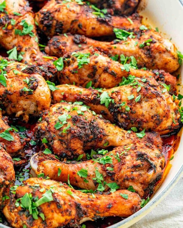 Smoky Paprika Pan Fried Chicken Drumsticks