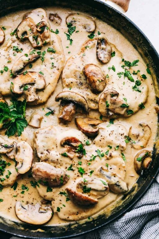 Smothered Pork Chops with Mushroom Gravy