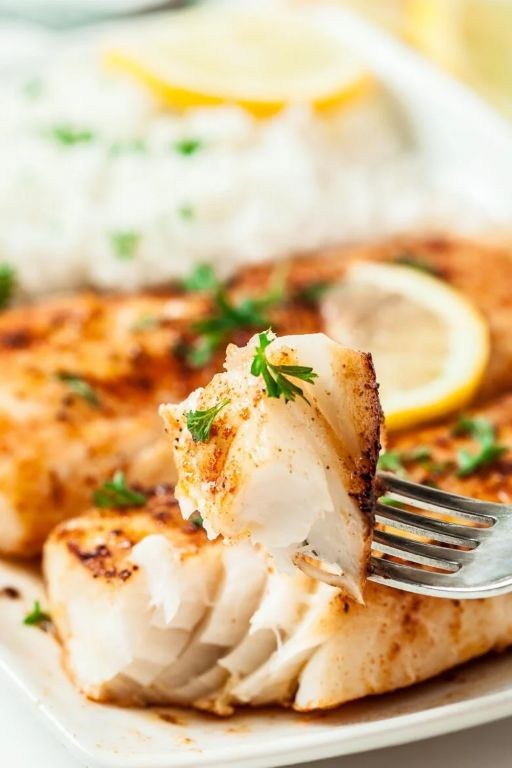 Soft Steamed Fish with Lemon Butter