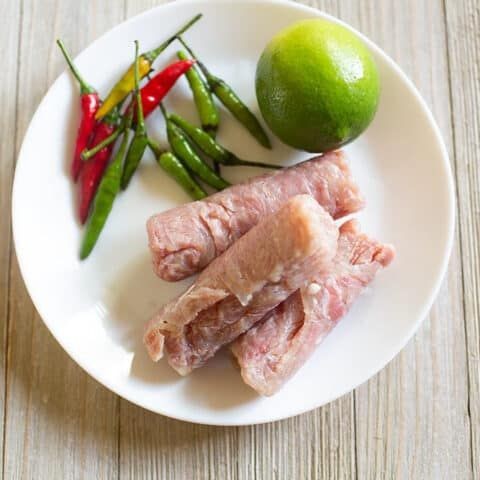 Som Moo (Lao Fermented Pork with Rice)
