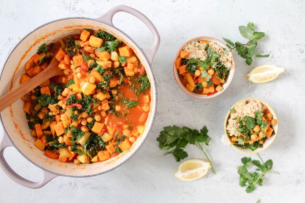 Spiced Chickpea and Sweet Potato Stew