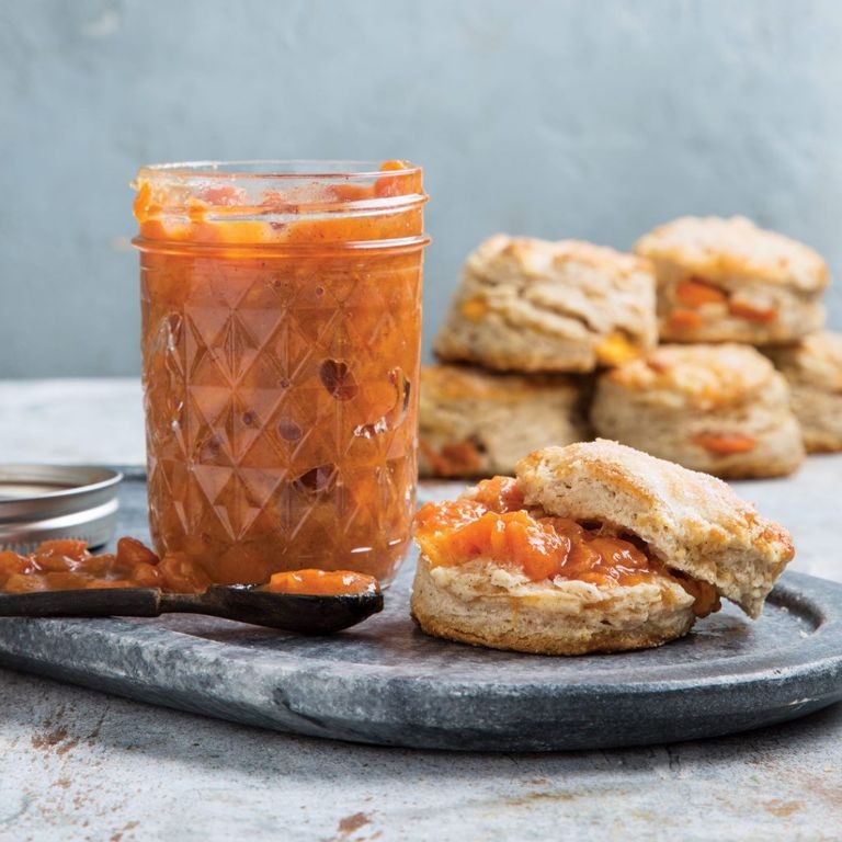 Spiced Persimmon Jam with Cinnamon and Cloves