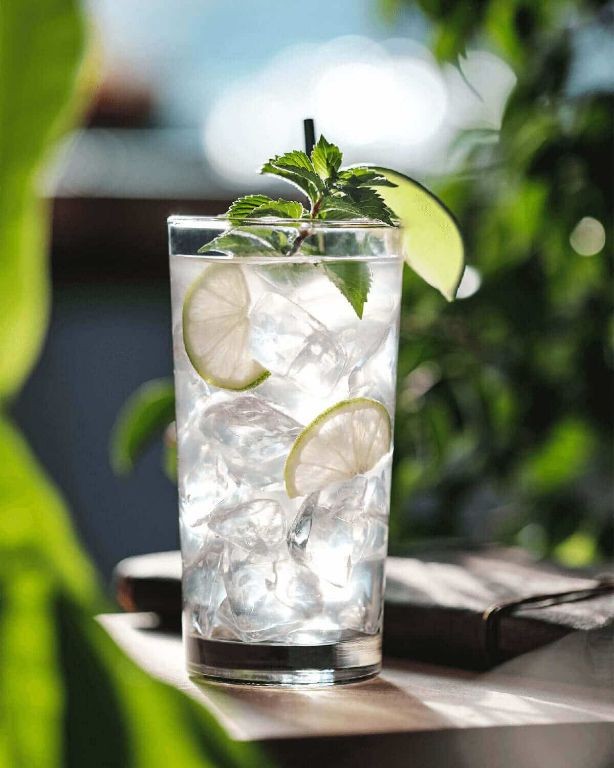 Spiced Rum Coconut Water Refresher