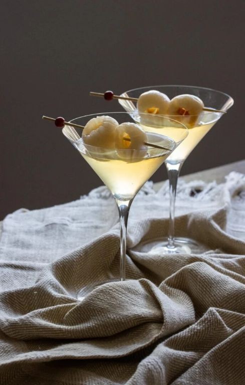 Spiced Rum Lychee Martini