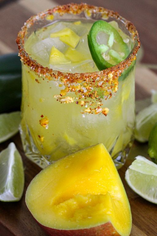 Spiced Rum Mango Margarita