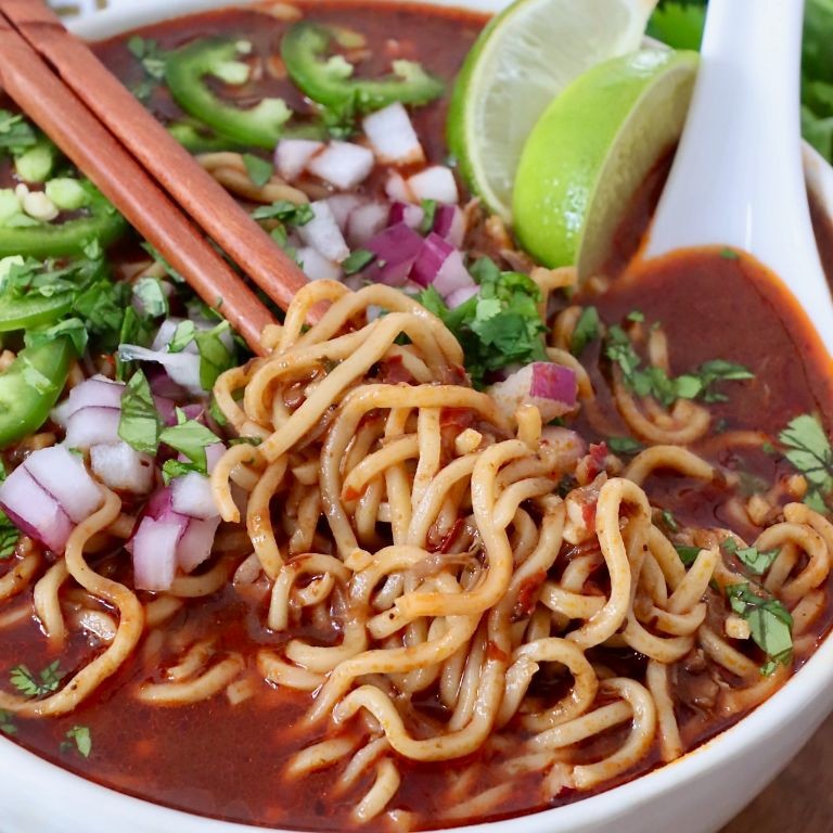Spicy Birria Ramen Quesabirria