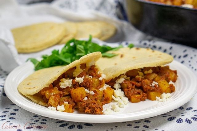 Spicy Chorizo and Potato Gorditas