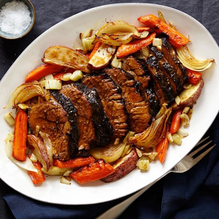 Spicy Coffee-Rubbed Oven Brisket