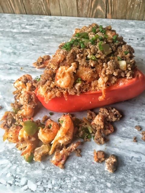 Spicy Crawfish and Bell Pepper Dressing
